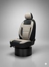 Karadeniz Serisi – Keten ve Yarı Deri Bel Destekli Oto Koltuk Kılıfı