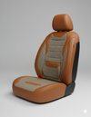 EGE Serisi-Yarı Deri Karışık Bel Destekli Oto Koltuk Kılıfı
